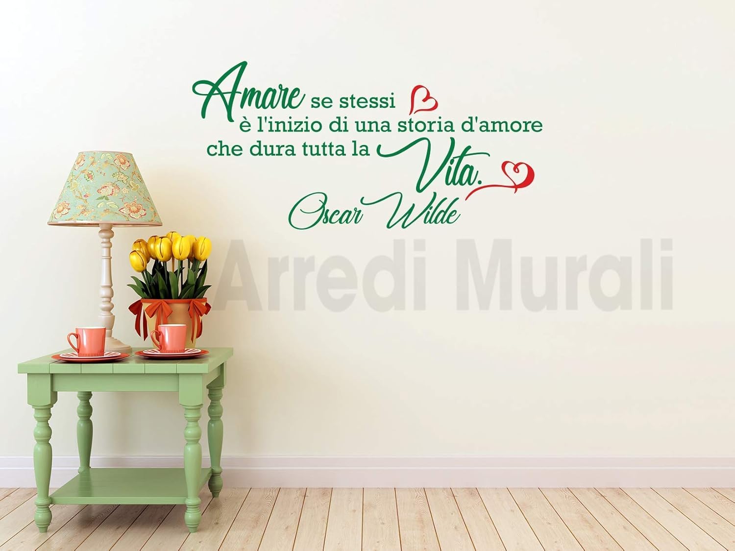 Adesivi Murali Moderni Con Frase Amare Se Stessi E L Inizio Di Una Storia D Amore Che Dura Tutta La Vita Citazione Di Oscar Wilde Decorazioni Per La Casa Con Aforismi Significativi E Decorativi Amazon It