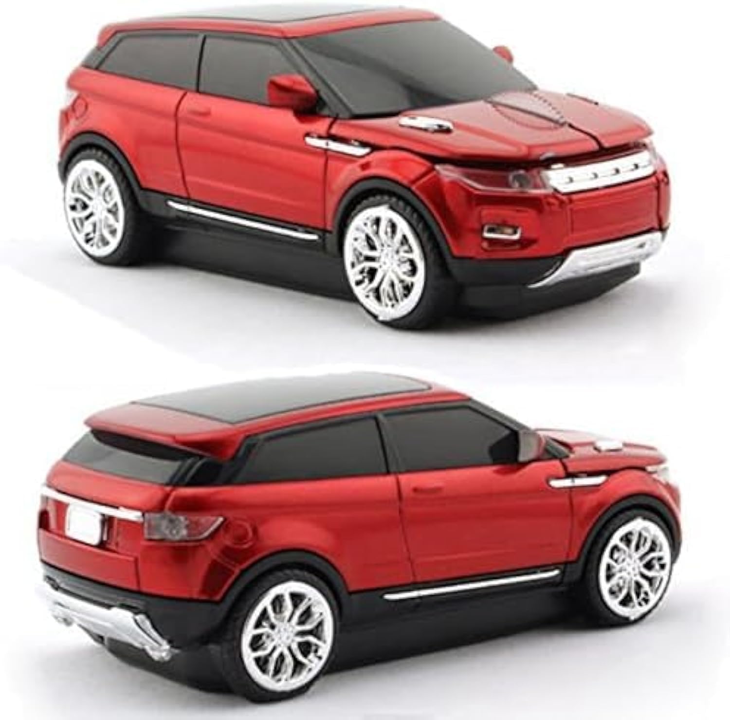 UrChoiceLtd 2.4GHz Cordless Car Mouse Truck SUV Car Shaped Model Ergonomic Design Fashion Cool Nano Usb Receiver Red Optical Mouse Computer PC Mice