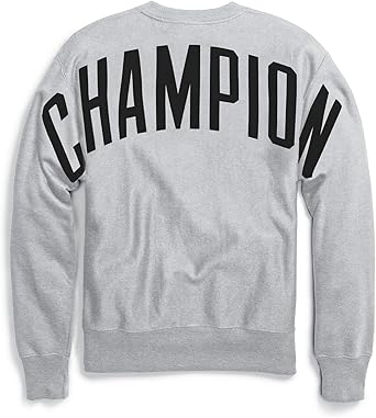 oversized grey champion sweatshirt