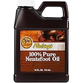 Fiebing's 100% Pure Neatsfoot Oil 16 oz - Leather Conditioner & Preservative with All Natural Animal Oil - Waterproof, Soften, Restore, & Strengthen Leathercraft Shoe, Boot, Belt, Saddle, Couch, Purse