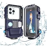 Universal Underwater Phone Case for Snorkeling and Diving, [131FT/40M] Professional Scuba Dive Waterproof Phone Case for iPhone and Android, Easy Camera Controls/Underwater Photo & Video
