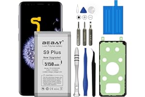 BEBAT Replacement Battery for Samsung Galaxy S9 Plus,5150mAh High Capacity Lithium Polymer Battery for Samsung Galaxy S9 Plus SM-G965 G965V G965A G965T G965P G965R4 G960F with Repair Tool Kits