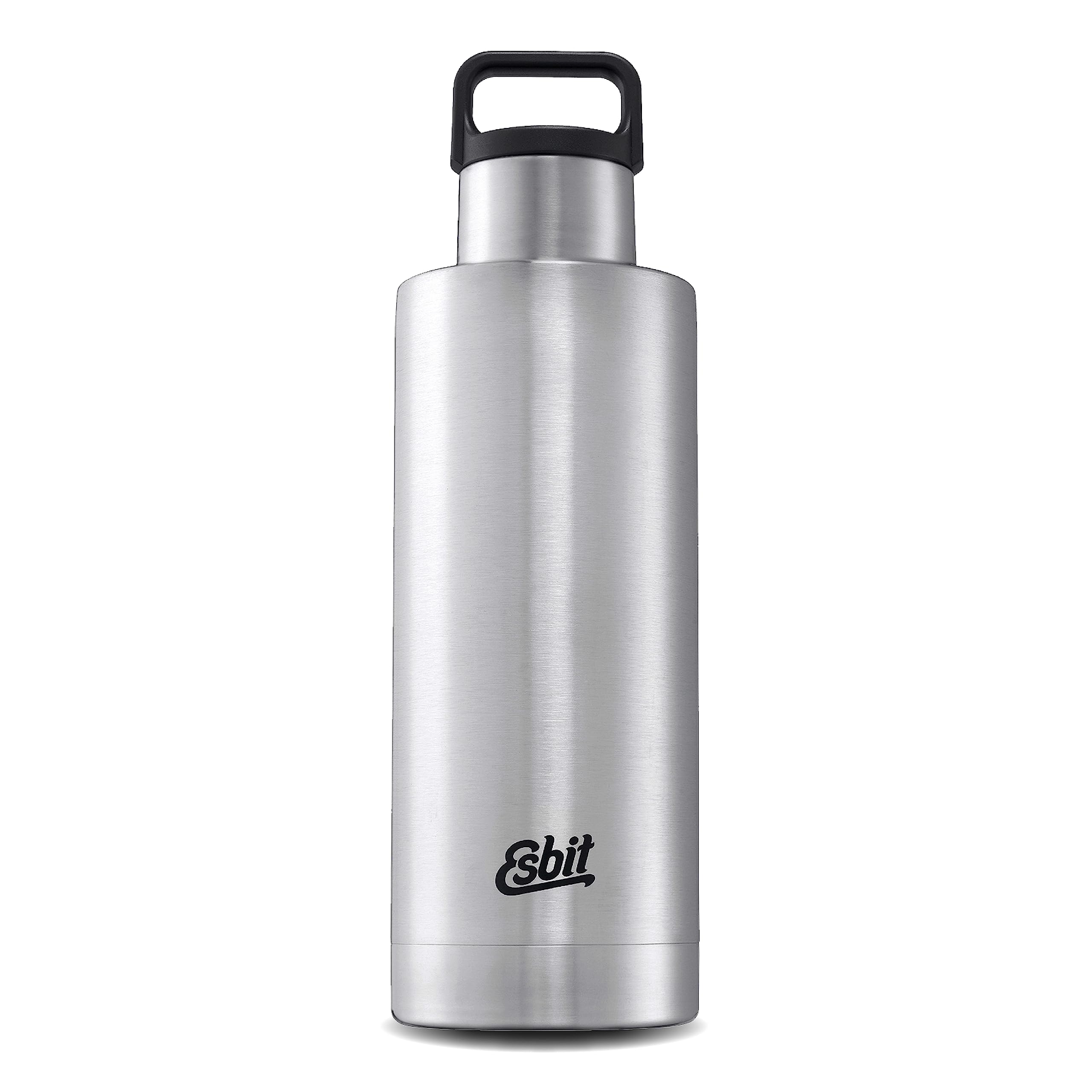 Esbit IB1000SC-S Insulated Bottle Sculptor | Stainless Steel | BPA | Black, Silver, Green | 0,75L, 1L | Water, Sports, Fishing, 1 Liter