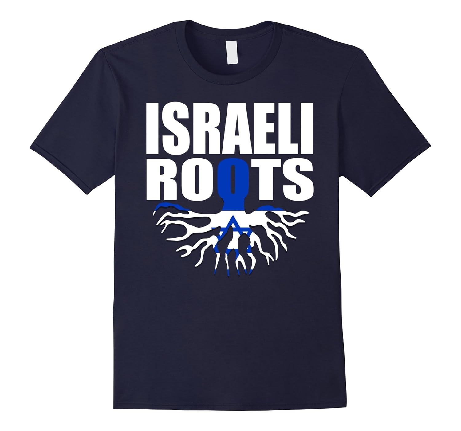 Storecastle: Israeli Roots Israel Pride Flag Gift T-Shirt-ANZ