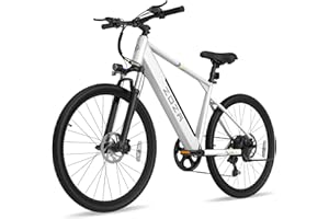 ZDZA Electric Bike, 1000W Peak Motor, 26” Ebike for Adults, 40 Miles Range & 22 Mph Step-Over E Bike, Electric Bicycle for Commute, 7 Speed & Colorful LCD Display, UL2849 Certified