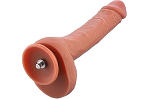 Hismith 10.2" Oblate Silicone Dildo with KlicLok System for Hismith Premium Sex Machine, 7.87" Insert-able Length, Girth 5.51