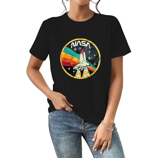 Amazon.com: NASA Tank Crop Top with Round Logo Small Grey