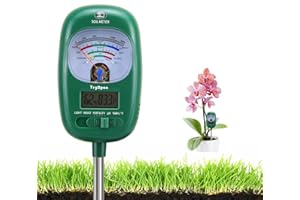 TRYOPEN 7-in-one Soil Test Kit, Soil Moisture Meter/Soil ph Meter/Fertility Soil Tester, Soil Hygrometer for Garden, Farm, Plant, Outdoor, Indoor, Lawn Care Moisture Meter for Hous Plants (No Battery Needed)