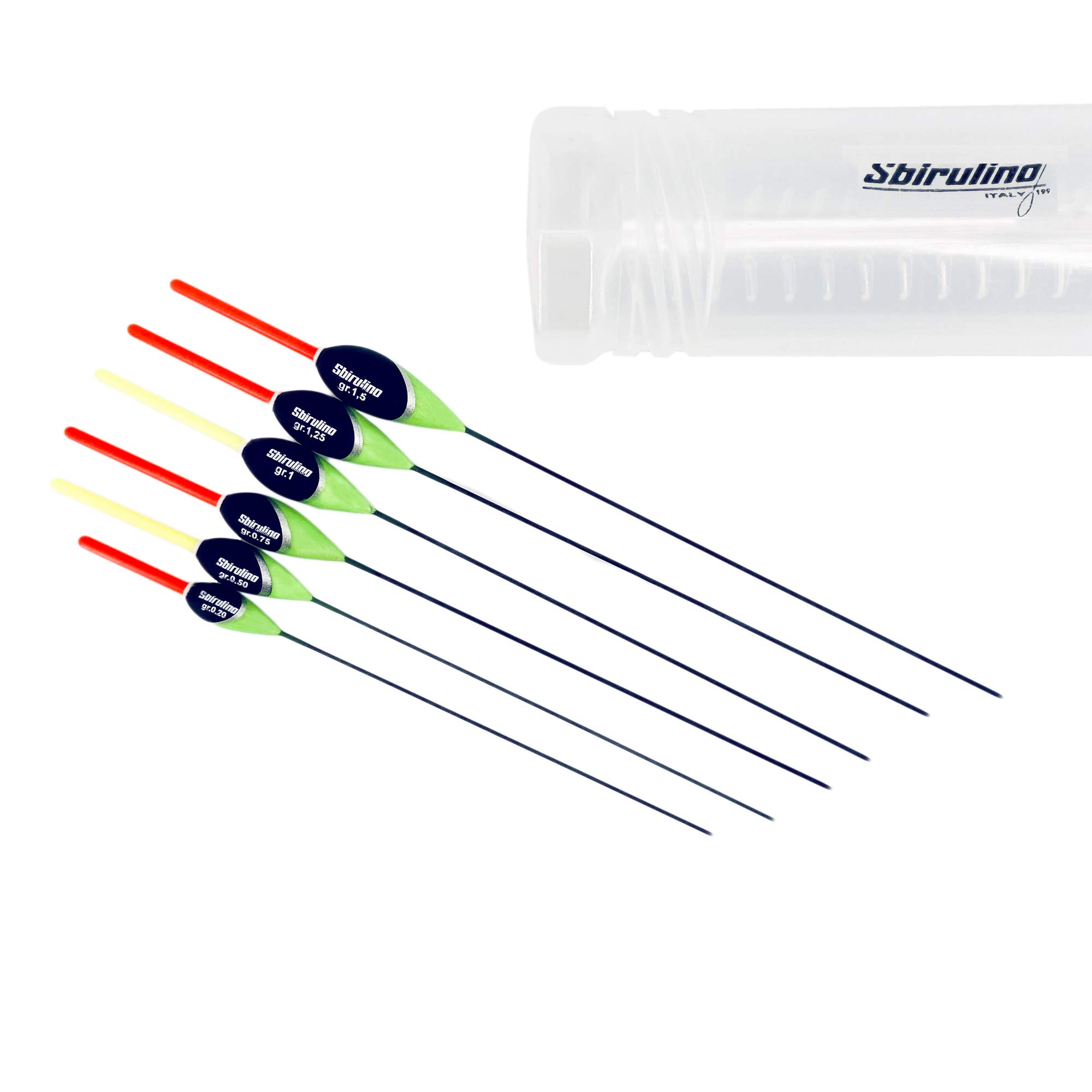 Floating Sbirulino with Light Holder High Visibility 6 Pieces with Holder Included (Moon)