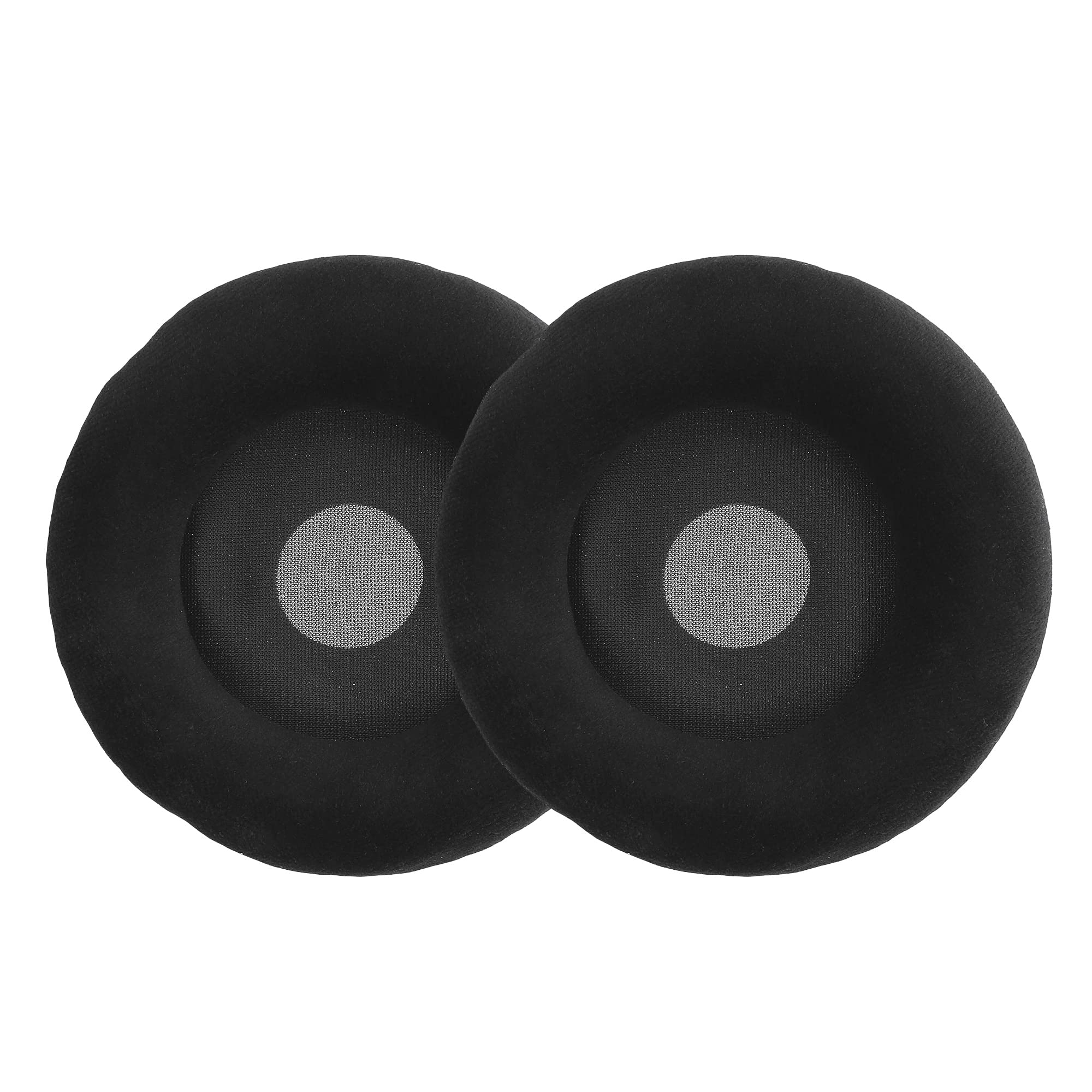 kwmobile 2x Earpad Compatible with AKG K701 - Replacement Velour Earpad Cushion for Headphones - Black
