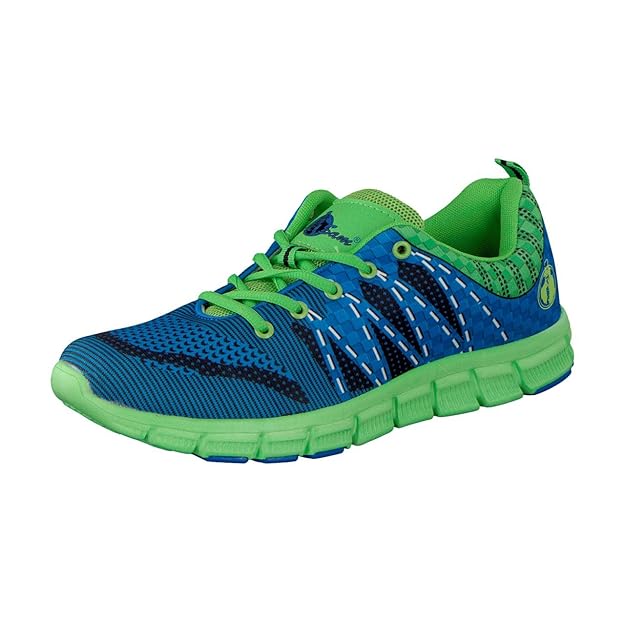 Uncle Sam Herren Sneaker Seamless Leichtlaufschuhe in Blau/Grün