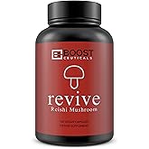 BoostCeuticals Ganoderma Lucidum Supplement Reishi Mushroom Capsules 100 – for Immune & Calm Support