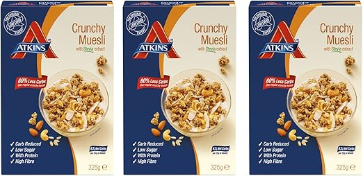 Atkins Muesli Crujiente - 3 Paquetes de 325 gr - Total 975 gr ...