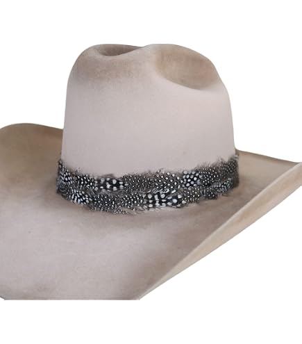 Dove Feather Hat Band for Cowboy Hats and Fedoras for Men  display picture 1