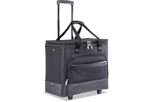 Swiss Mobility Litigation Business Case on Wheels, 11-inch x 19-inch x 16-inch, Black (BZCW1645SMBK)