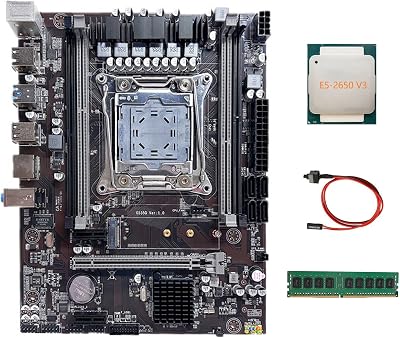 Oikabio X99 Motherboard LGA2011-3 E5 2650 V3 CPU DDR4 4GB RAM Kit