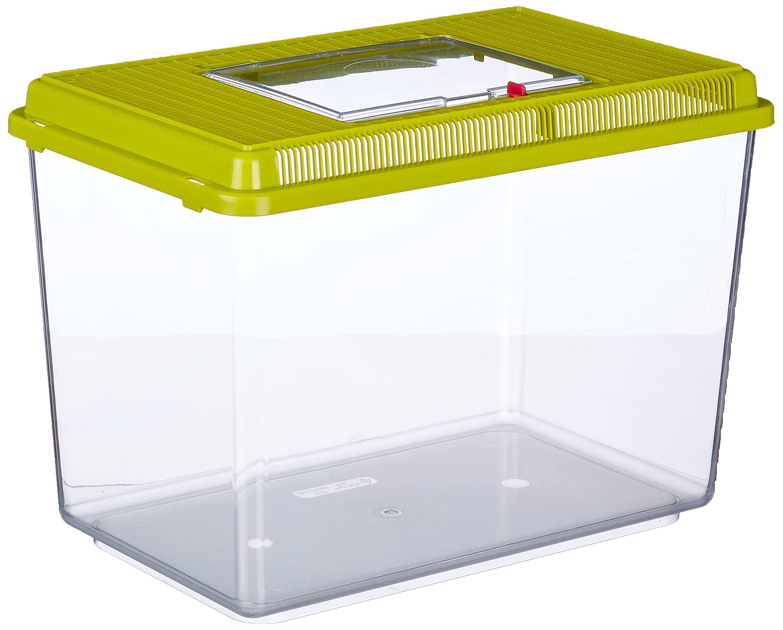 Ferplast Hydor Plastic Fish Aquarium Geo Maxi Tank 21 L Container for Small Animals Aquarium Terrarium Insects Turtles, Sturdy Plastic, Ventilation Grills, 41.3 x 26 x H 29.8 cm Green