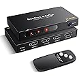 3 Port HDMI 2.1 Switch, 8K HDMI Switch 3 In 1 Out, HDMI Switch 4K@120Hz, HDMI Switcher Selector With Remote Support Auto Switch, Vision/Atmos, 8K@60Hz, 48Gbps, HDR, HDCP2.3 for PS5/4, Xbox, Fire Stick