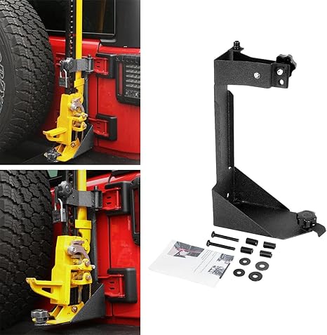 Auxmart High Lift Jack Mount Rear High Lift Jack Mount For 2007 2017 Jeep Wrangler Jk Off Road