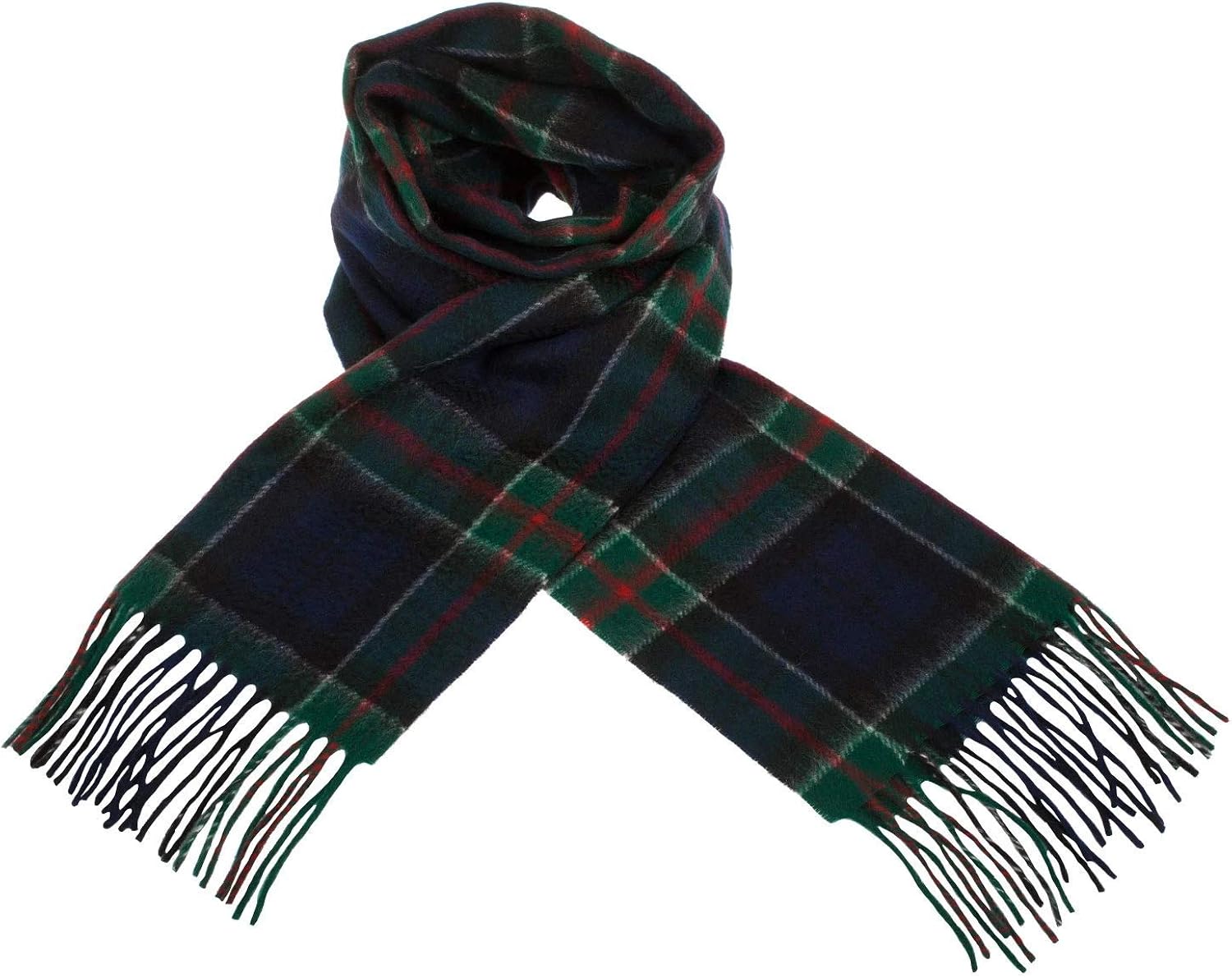 Superweicher Schal Mit Kaschmir-Gefühl – Schottenkaro, Dunkelgrün, Für Damen & Herren