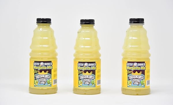 LEFTY O’DOUL’S MARGARITA MIX, 32 FL OZ, PACK OF 3 – AUTHENTIC KEY LIME MARGARITA MIX