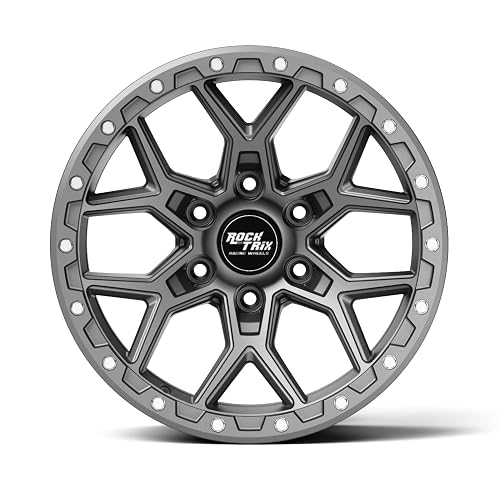 RockTrix RT107 20 inch Wheel Compatible with Ford 2019+ Ranger 20x9 6x5.5 Wheels