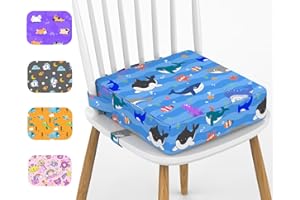 Toddler Booster Seat for Dining Table, KIDUN Portable Dining Chair Heightening Cushion, Washable Adjustable Booster Chair Inc