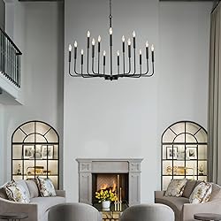 Gifarich Black Chandeliers for Dining Room Light