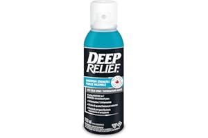 Deep Relief Maximum Strength Ice Cold Pain Relief Spray, Reduces Inflammation, 150ml, (Pack of 1)