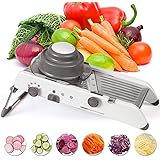 Mandoline Slicer Stainless Steel Vegetable Julienner Built-in Adjustable Safe Blades Grater - Veggie Slicer Food - Slicer Man