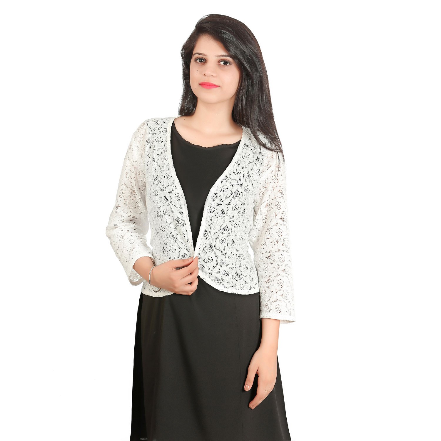 vr designers crochet net white cape