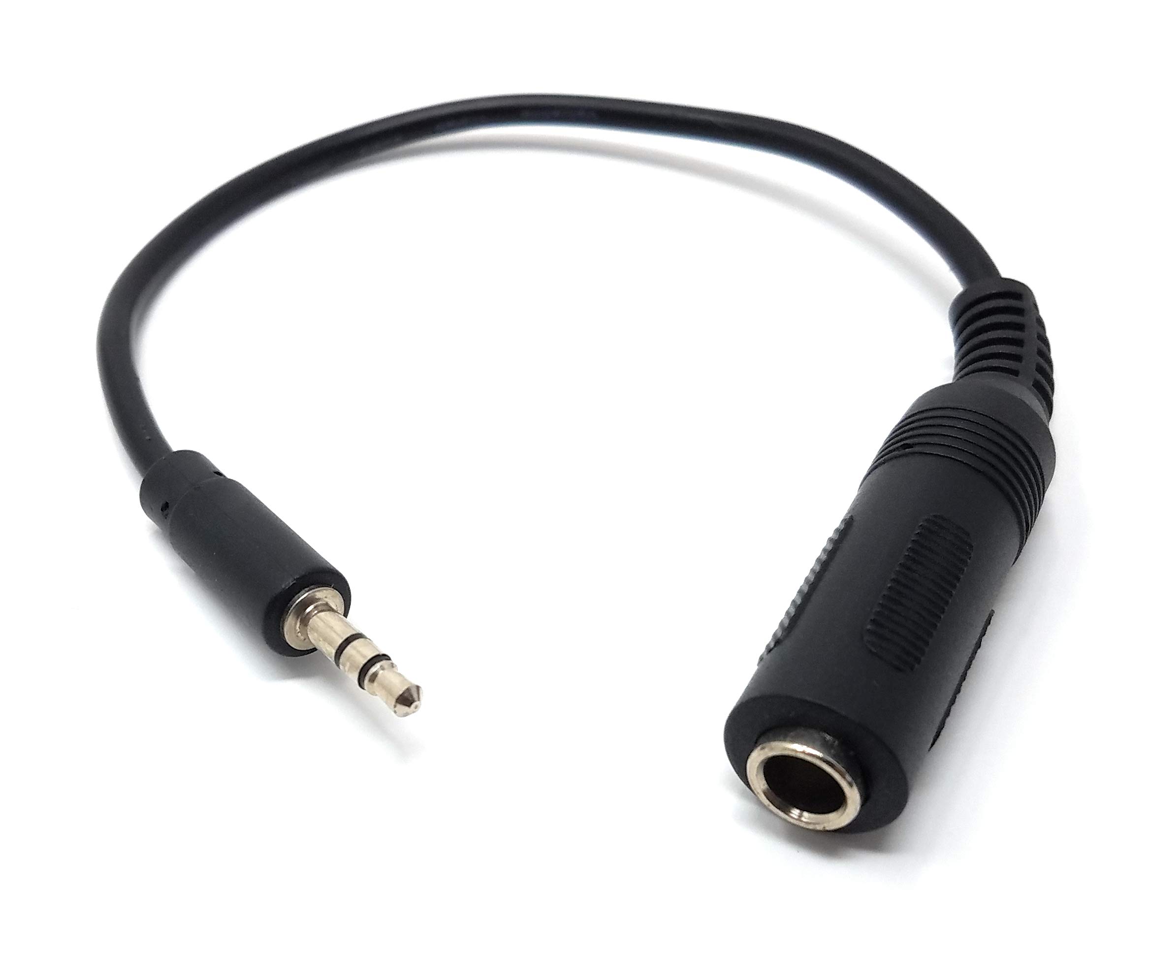 Maincore 20cm 3.5mm Jack to 6.35mm Socket,Cable Adaptor Adapter Extnder