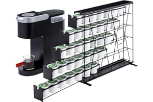 ZCDCP for K Cup Coffee Pod Holder, K Cup Holder Drawer Wall Mounted Coffee Pod Organiser (Holds 50 Coffee Pods)