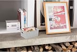 Curver My Style Rattan Effect 4 Litre Storage Baskets Set of 4 Light Grey view 4