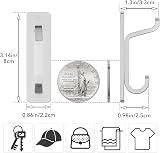 pickpiff Self Adhesive Hooks Stainless Extra Sticky 6 Pack Heavy Duty view 3