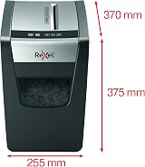 Rexel Momentum X410-SL Slimline Cross Cut Shredder 10-11 Sheets 23L Black view 7