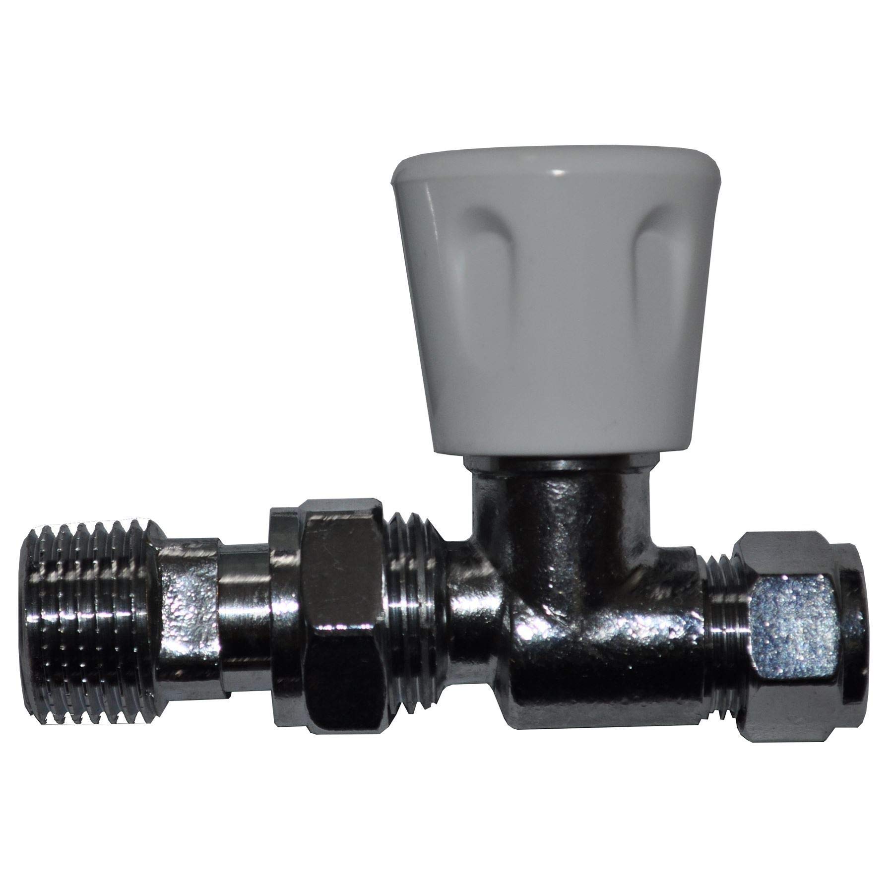 10mm Straight Radiator Valve - Genbra - Pack of 2