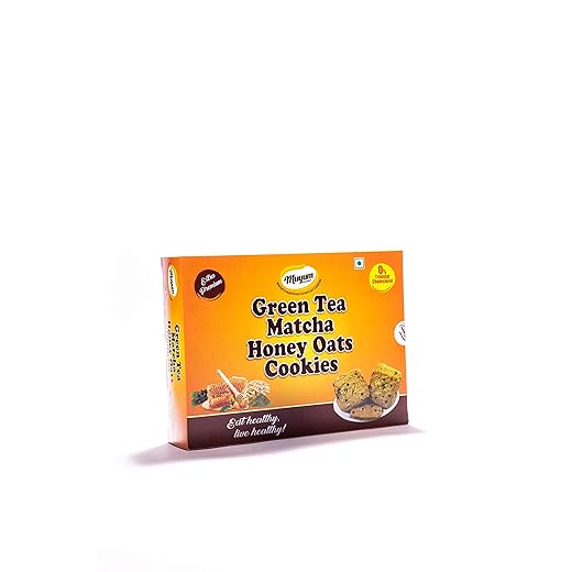 Muyum Green Tea Matcha Honey Oats Cookies, 250g