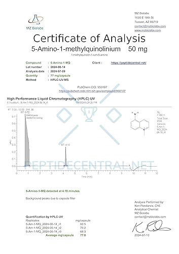 what do b12 injections do 5-AMINO-1MQ PEPTIDE 50MG/100MG VIAL (10-PACK) – UMBRELLA Labs main image 0