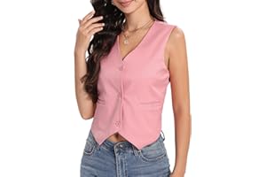 Xeoxarel Women's Linen Vests Crop Tank Tops (S-2XL)