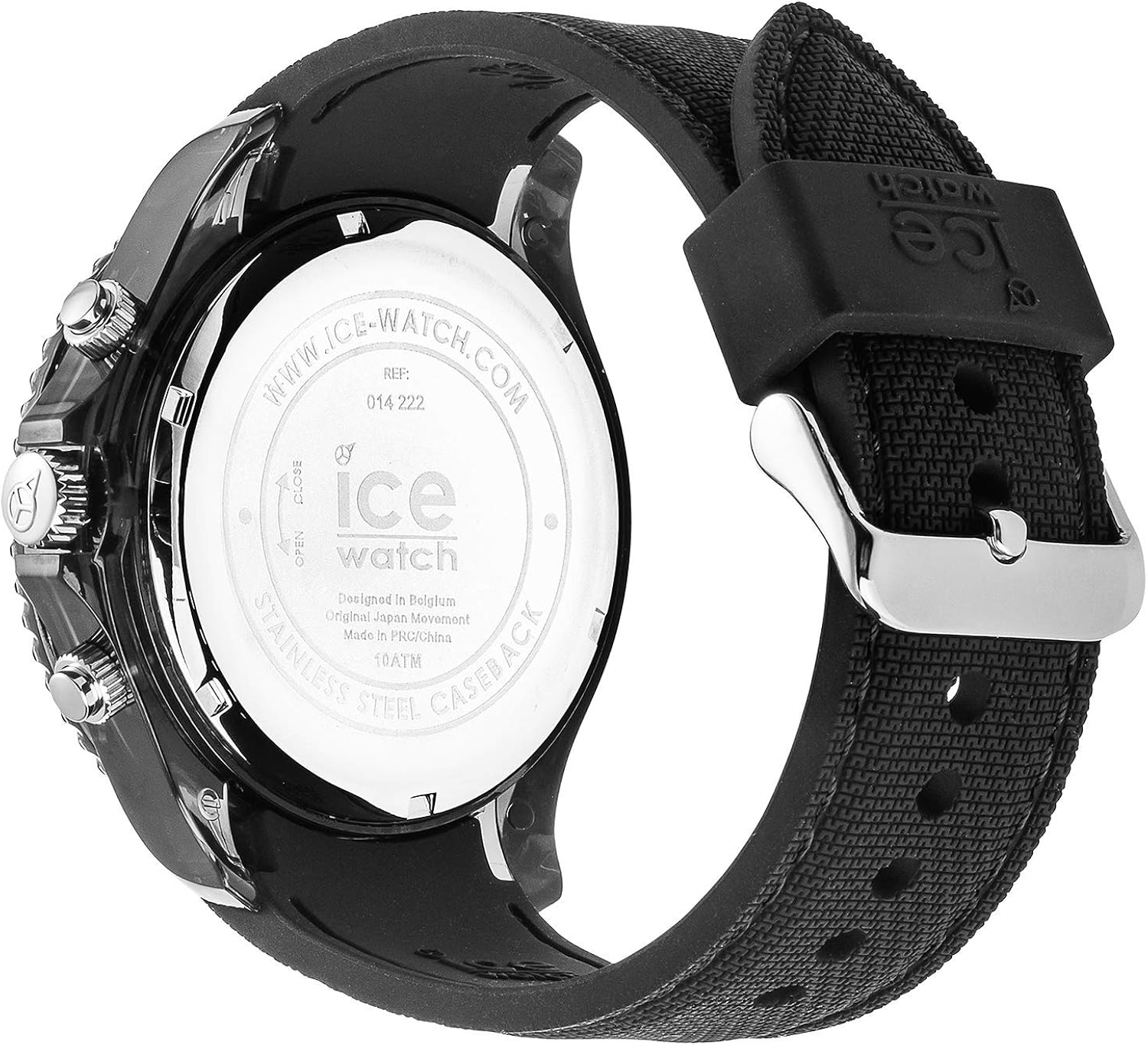 Ice-Watch - ICE Dune Black - Men's Wristwatch with Silicon Strap - Chrono - 014216 (Large), Large (44 mm) - Image 5