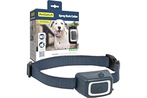 PetSafe Spray Bark Dog Collar, Automatic No Bark Device for Dogs 8 lb. and Up - Rechargeable and Water-Resistant – Includes Citronella and Unscented Spray Refills & USB Charging Cable, Navy
