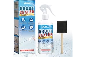 AUENSTEN Grout Sealer, Waterproof Grout Sealant Spray, Long Lasting Clear Sealers for Shower Tile, Floors, Protect Marble, Ceramic & Granite Surface Grouts Cleaner