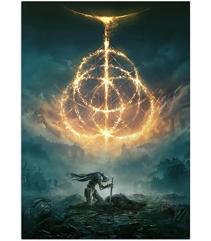 Displate　エルデンリング　メタルポスター Amazon.com: Displate Metal Poster Elden Ring - Lands Between