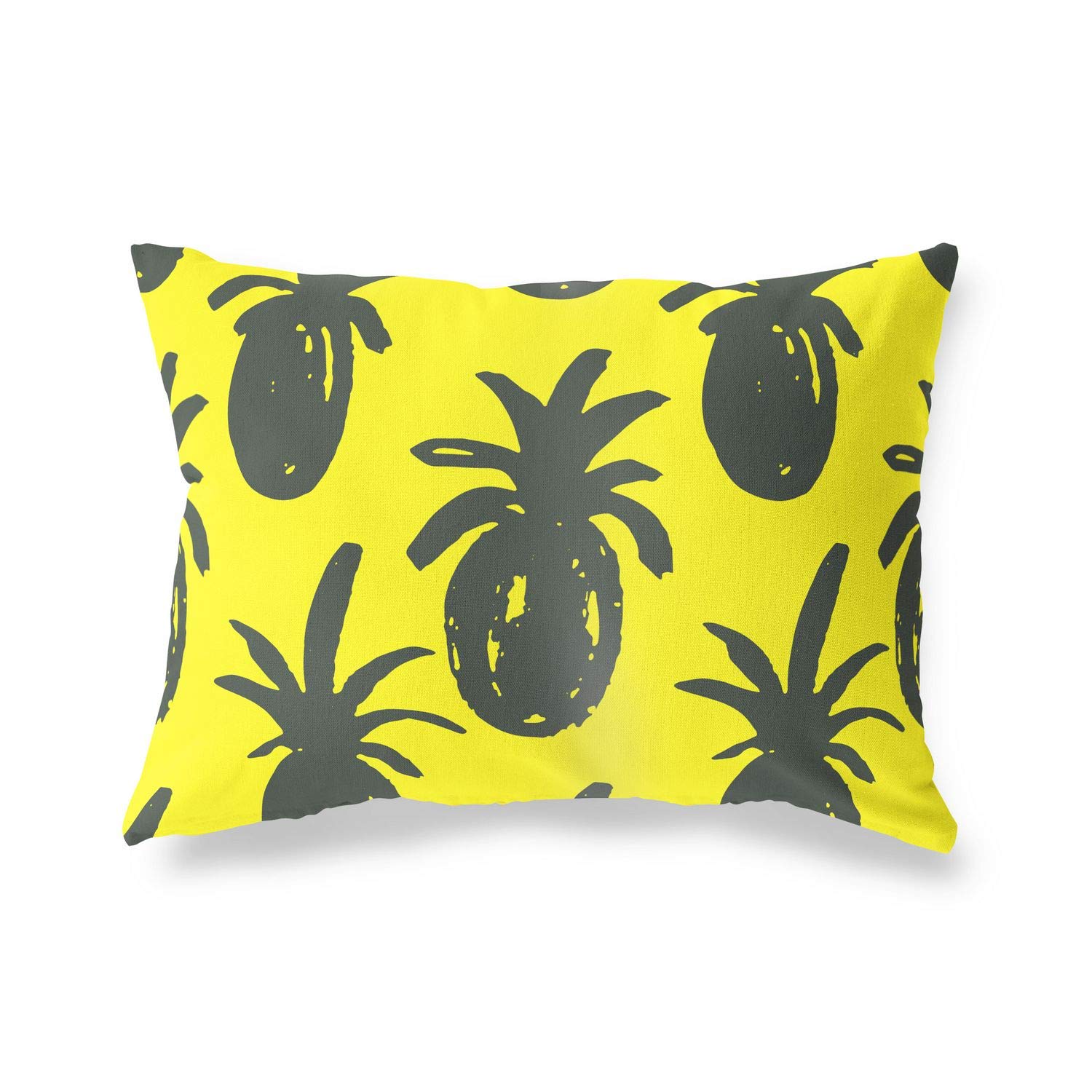 BonaMaison Decorative Cushion Cover, Neon Yellow-Fume Throw Pillow Covers, Home Decorative Pillowcases for Livingroom, Sofa, Bedroom, Size: 45X60 Cm - Designed and Manufactured in Turkey