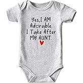 Azzwnee Like Aunt Perfect Baby Boy Clothes Unisex Funny Baby Girl Bodysuit 0-3 months