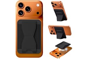 for MagSafe Wallet with Adjustable Stand Grip,5 Card Elasticity Holder Stronger Magnetic Slim Wallet for iPhone Air 17/16/15/