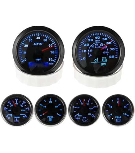 Speedometer Temp Oil Fuel Amp Gauge Set Will Fit Willys MB Jeep Ford C