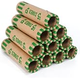 LLIKED 118 PCS Preformed Coin Wrappers Rolls-Dimes | Preformed Dime Wrappers, ABA Color‑Coded, 60lb Kraft Paper, for Coin Counters, Easy to Use, for Banks, Retail &amp; Offices