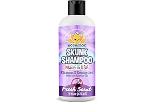 Bodhi Dog Skunk Shampoo | Skunk Smell Odor Remover Cleans & Deodorizes Using Essential Oils for Dogs & Cats | Made in USA | 16oz (473ml)